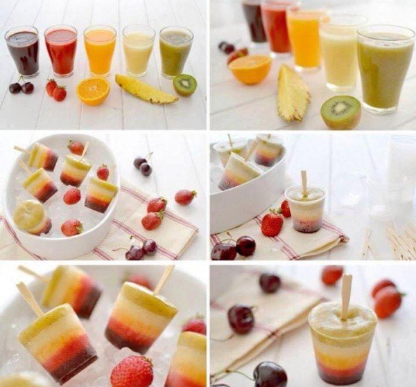 Homemade Ice Popsicles