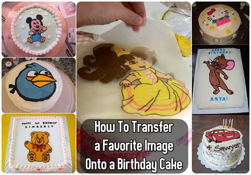 How To Transfer a Favorite Image Onto a Birthday Cake