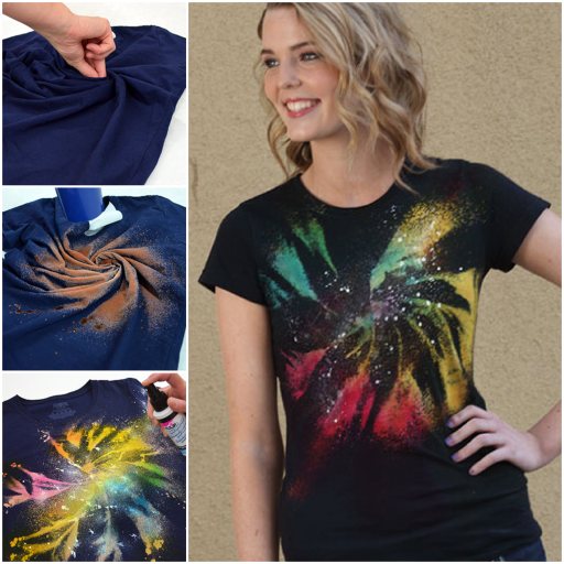 How to tie dye galaxy twist shirt