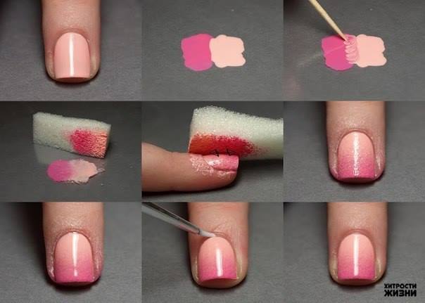 Ombre nail art