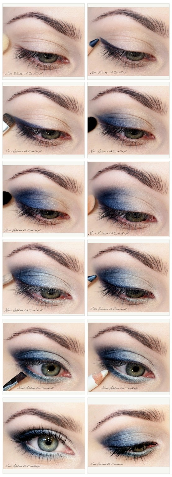 Stunning Shimmery Smokey Eye Makeup DIY Tutorials