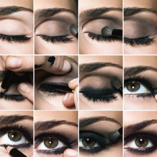 Stunning Shimmery Smokey Eye Makeup DIY Tutorials