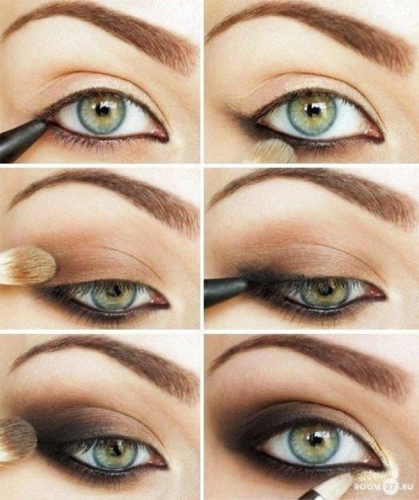 Stunning Shimmery Smokey Eye Makeup DIY Tutorials15