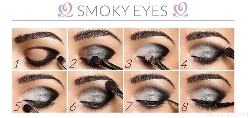 Stunning Shimmery Smokey Eye Makeup DIY Tutorials