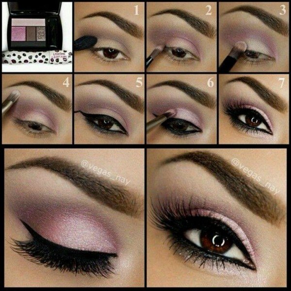 Stunning Shimmery Smokey Eye Makeup DIY Tutorials