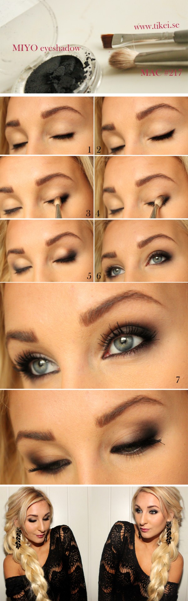 Stunning Shimmery Smokey Eye Makeup DIY Tutorials