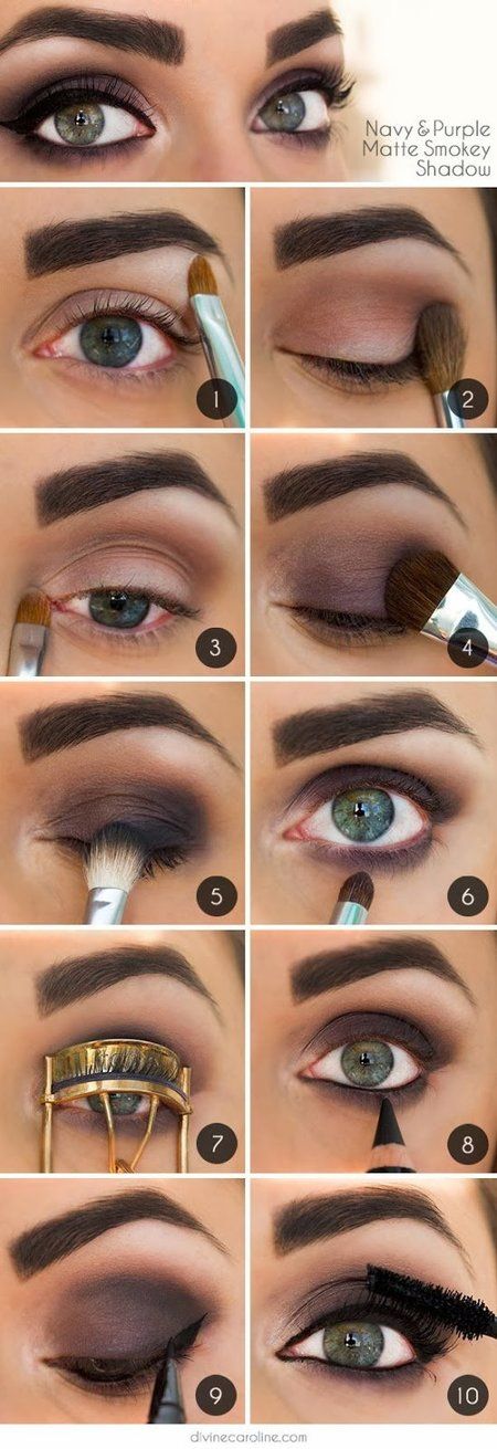 Stunning Shimmery Smokey Eye Makeup DIY Tutorials