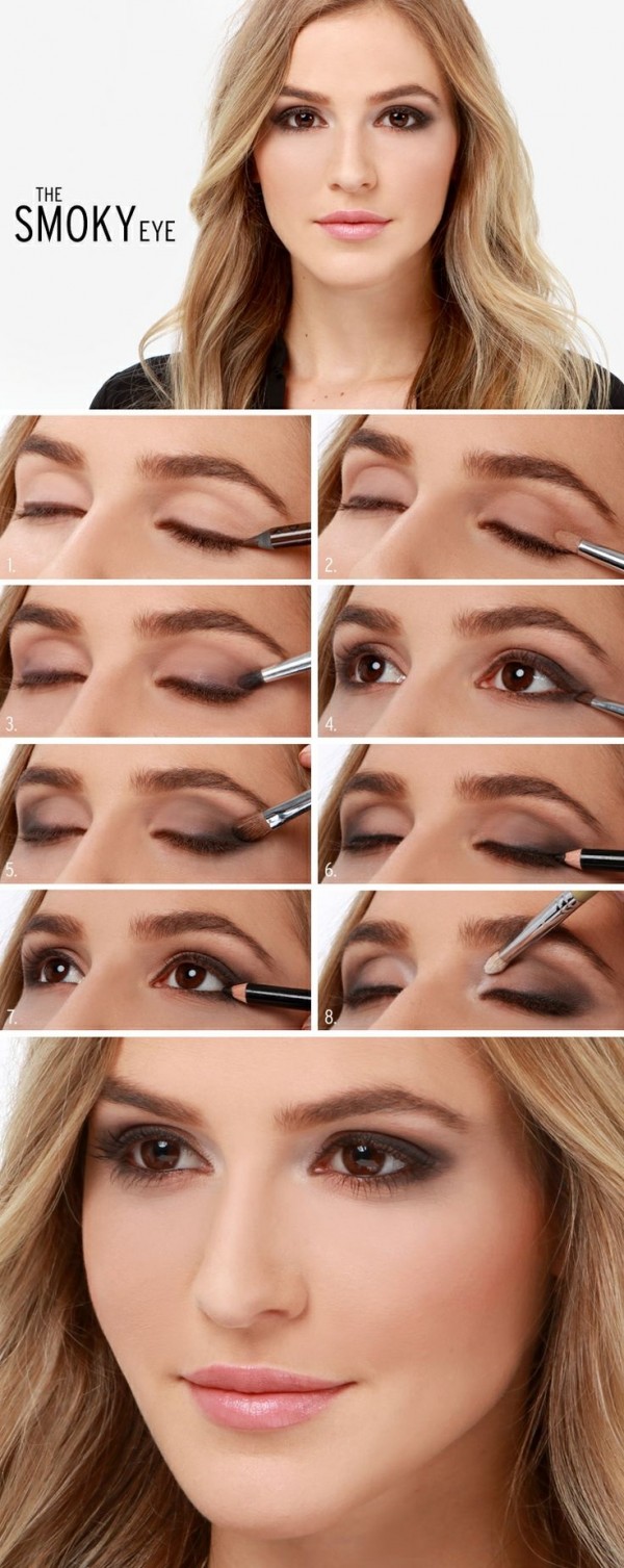 Stunning Shimmery Smokey Eye Makeup DIY TutorialsStunning Shimmery Smokey Eye Makeup DIY Tutorials