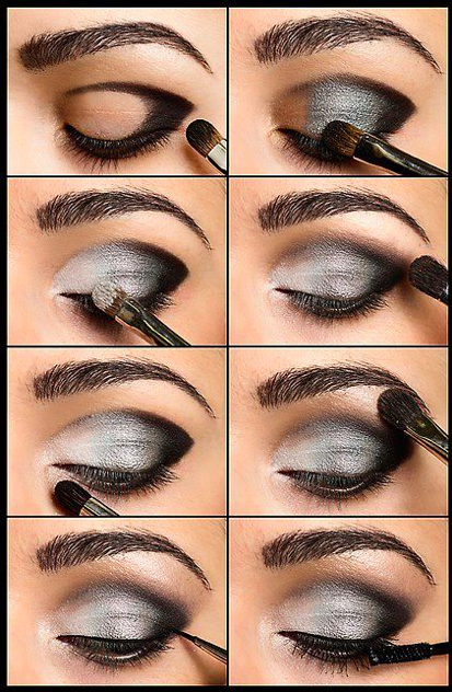 Stunning Shimmery Smokey Eye Makeup DIY Tutorials