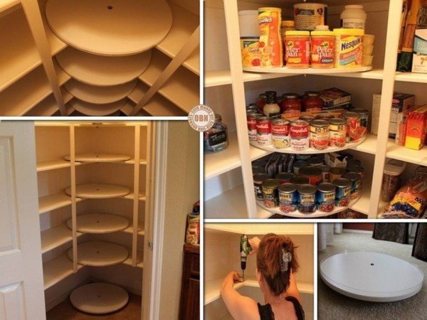 The Great Pantry Makeover - DIY Lazy Susan Style Pantry tutorial