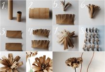 How to DIY Vintage Flower Bouquet from TP Rolls Vintage paper flower from TP roll