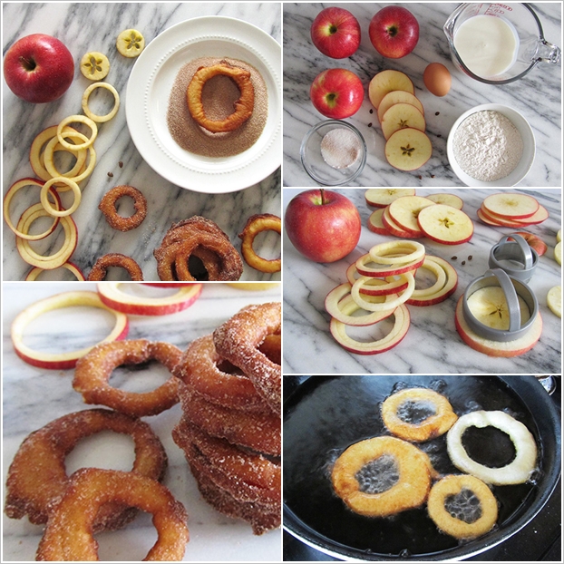 How to DIY fried cinnamon apple ring tutorial