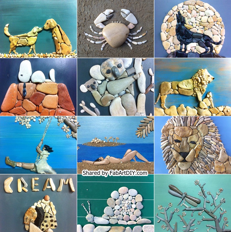 creative stone art