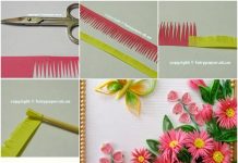 How to DIY Quilling Flower Framed Wall Art creative way to make quilling flower