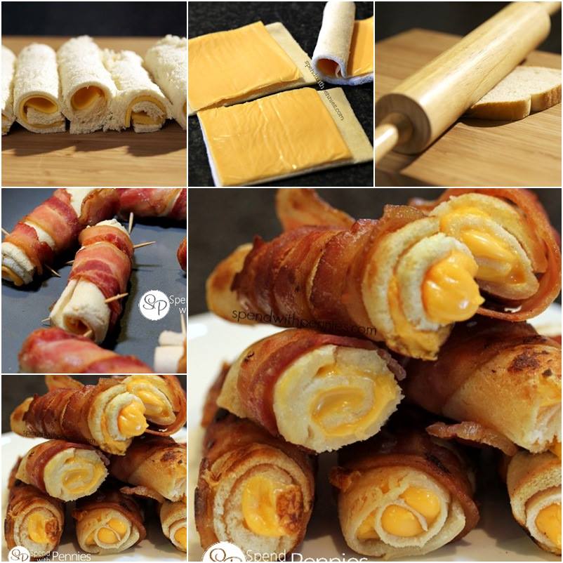 How to DIY Crispy Bacon Grilled Cheese Roll Ups