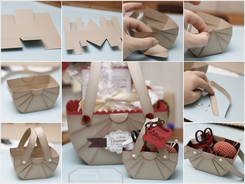 How to DIY Cute Paper Basket for Storage or Gifts