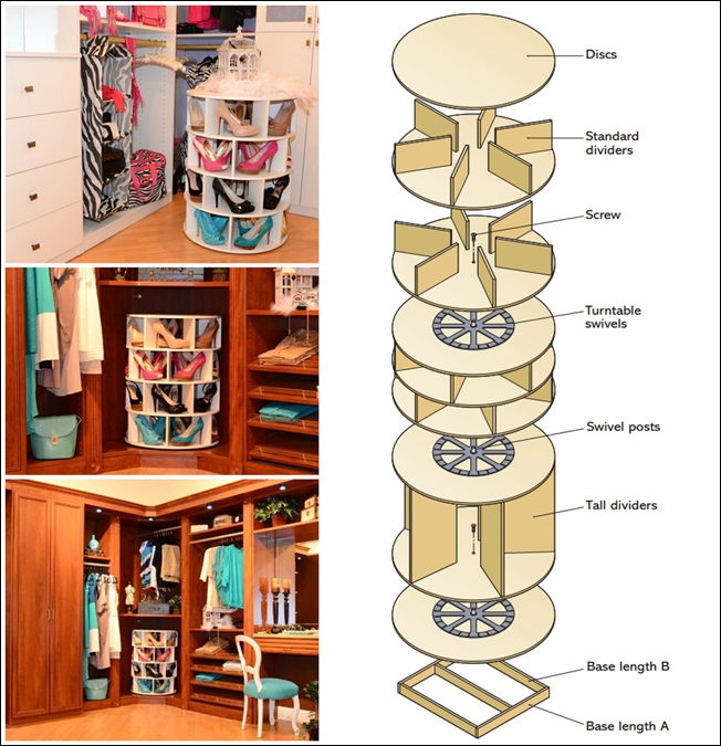 Lazy Susan DIY Garage Storage Cabinet--FREE PLANS!