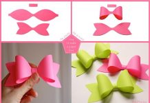 How to DIY Easy and Perfect Paper Bow easy paper bow with template