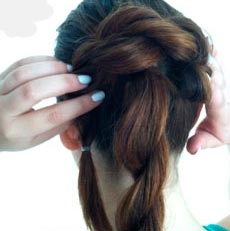 DIY Double Rope Braid Bun Updo Hairstyle Tutorial