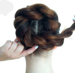 DIY Double Rope Braid Bun Updo Hairstyle Tutorial