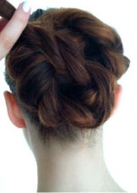 DIY Twist Double Rope Bun Updo Hairstyle