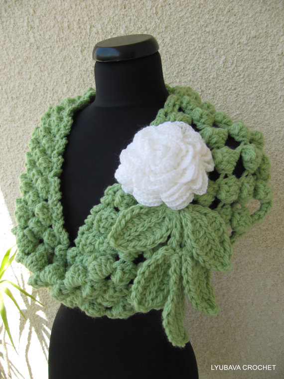 DIY Crochet Pom Pom Puff Popcorn Stitch Scarf - Video