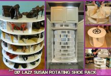 DIY Lazy Susan Style Shoe Storage Rack (Video) DIY Lazy Susan Style Shoe Storage Rack (Video)