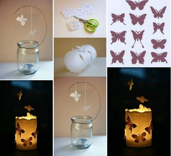 floating butterfly lantern