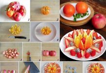 How to DIY Beautiful Fruit Flower Plate fruit flower