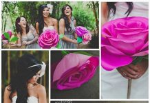 How to DIY Pretty Giant Paper Rose Flower diy giant paper rose with free pattern