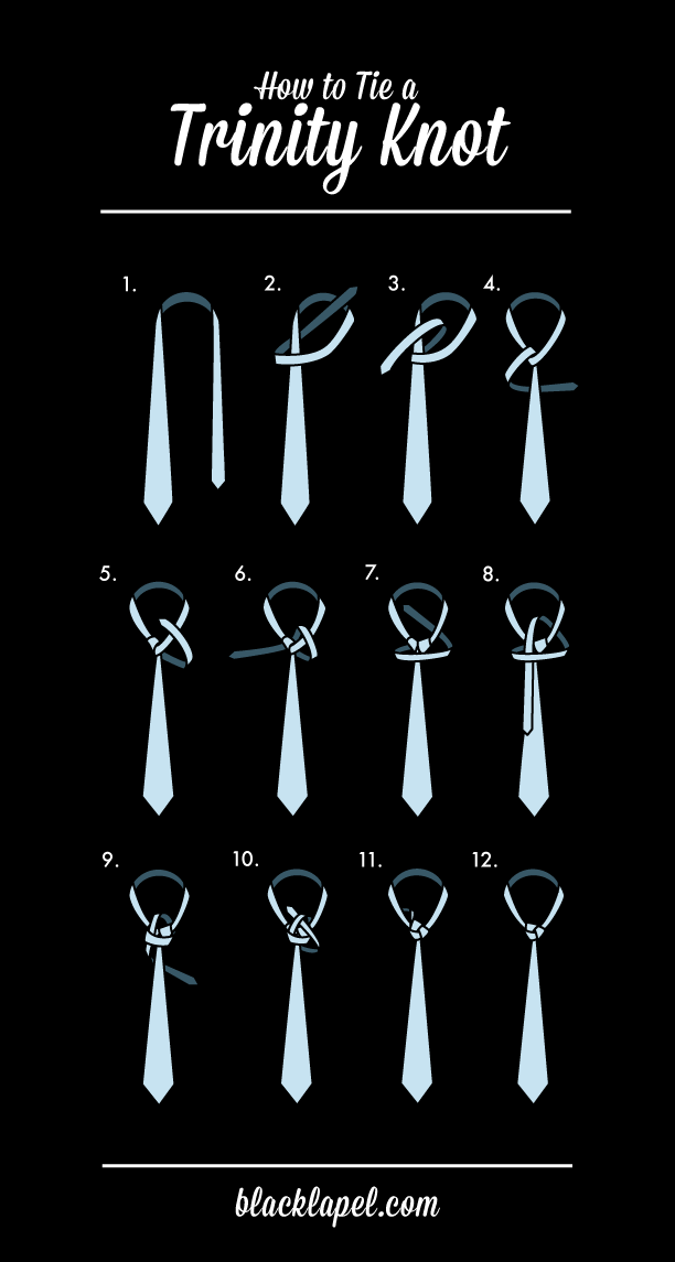 How to Tie a Trinity Tie Knot