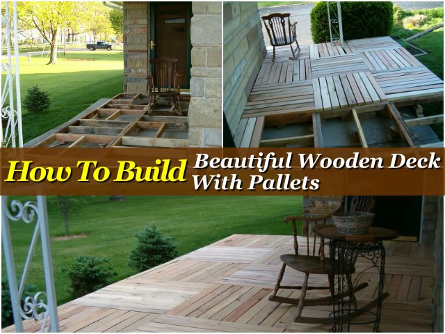 wooden deck from pallet