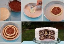 How to DIY Zebra Striped Cake zebra cake