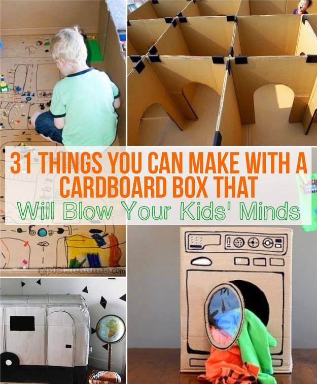 31 Things You Can Make With A Cardboard Box That Will Blow Your Kids’ Minds