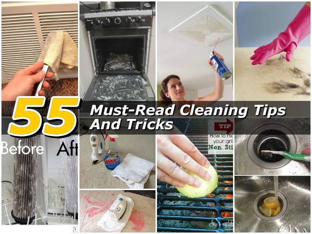 55 Must-Read Cleaning Tips & Tricks