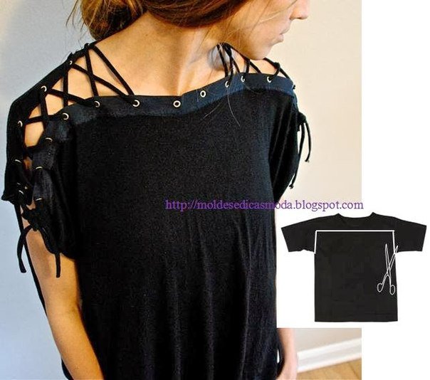 20+ Ways and Ideas to Refashion T-shirt into Chic Top07.jpg