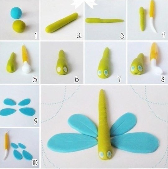 DIY Animal Cake Topper Design Ideas and Tutorials - dragonfly