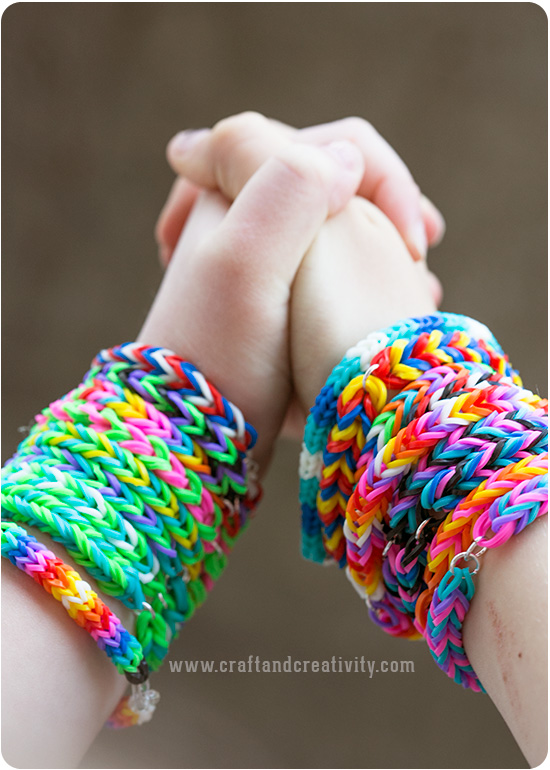 Rubber Band Bracelet  How To Make A Colorful Bracelet With Rubber