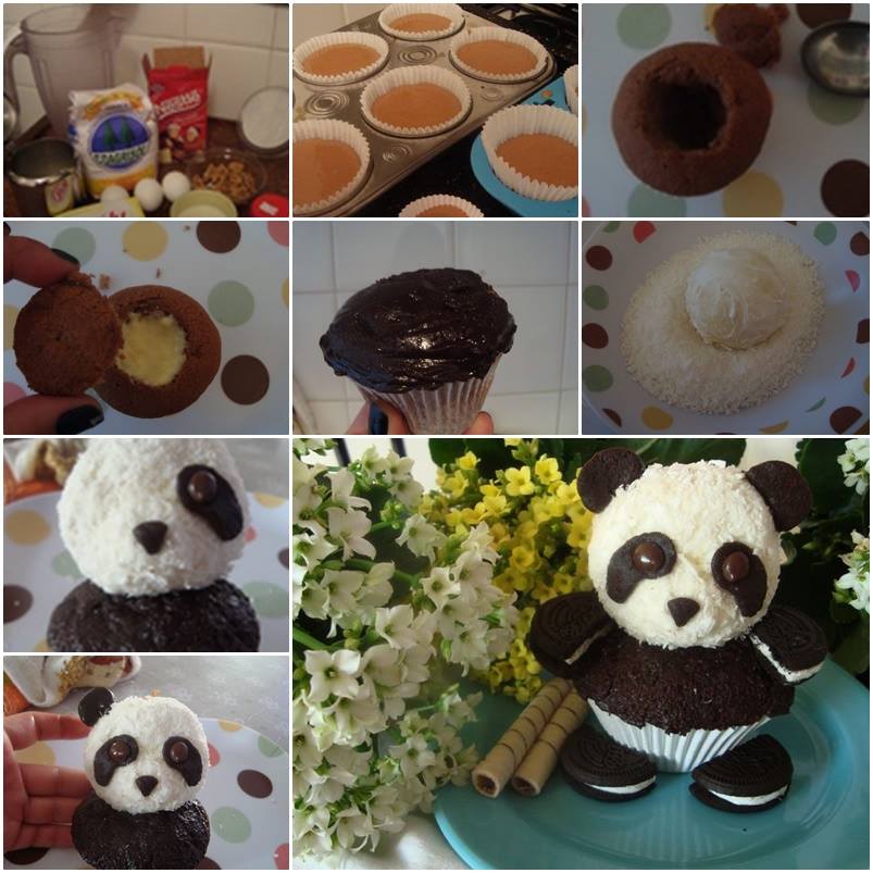 DIY Cute Panda CupCake