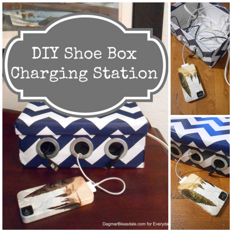 DIY Shoe Box Charging Station