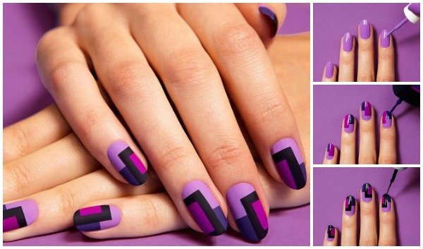 FabartDIY Chic Mod Mani Striped Nail Art