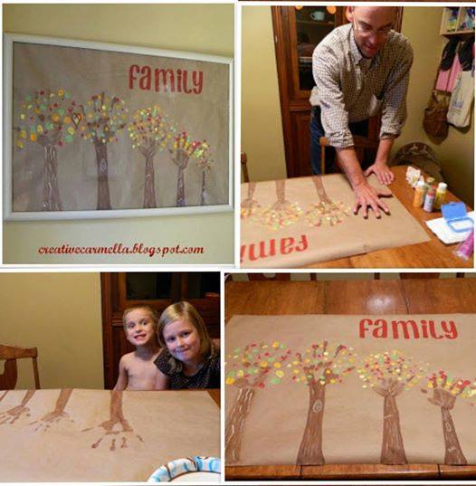 DIY Handprint Family Tree Art Project