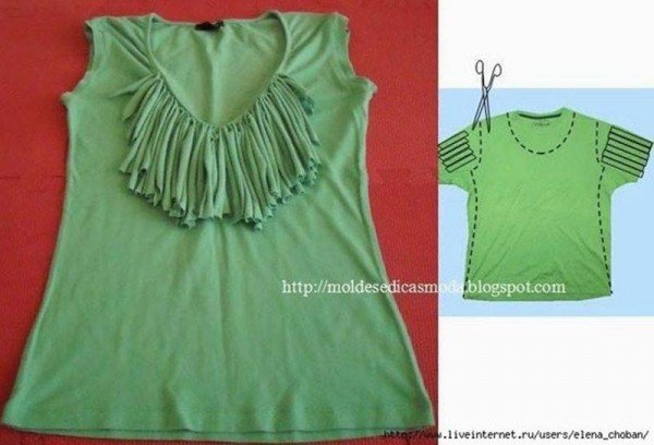 20+ Ways and Ideas to Refashion T-shirt into Chic Top