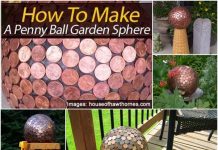 How to DIY Penny Ball Garden Sphere Penny Ball as Decorative f