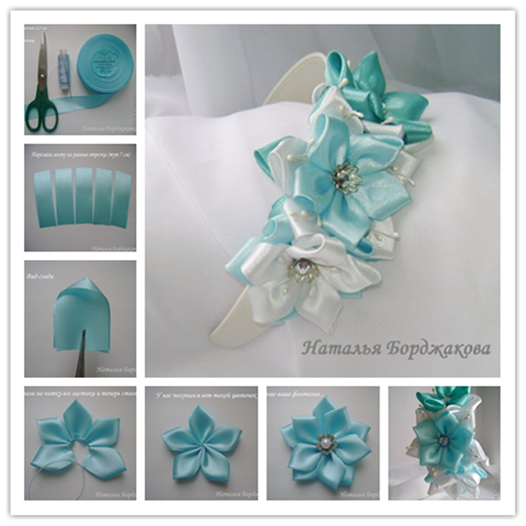 50pcs/pack) 25mm Inlaid Rhinestones Small Handmade DIY Satin Ribbon Flowers  Head Decorate Clothes To Make Wedding Invitations - AliExpress