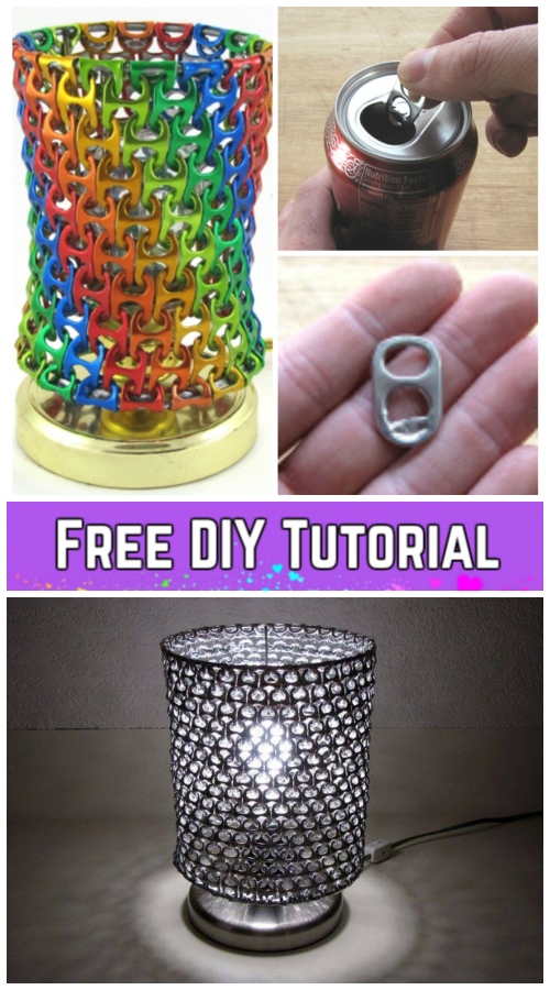 DIY Cool Soda Can Pop Top Lamp Shade Tutorial - Video