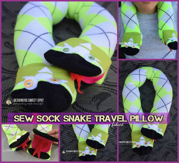 DIY Sock Snail Travel Pillow Tutorial