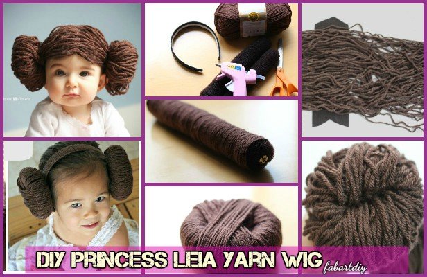 DIY Star War Princess Leia Yarn Wig