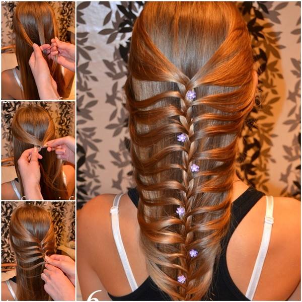 mermaid fishtail braid hairstyle