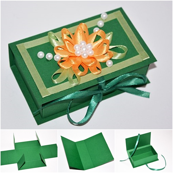 paper gift box from template